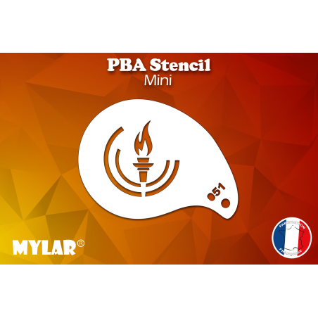 Flamme olympique 2  - M51 - PBA Stencils