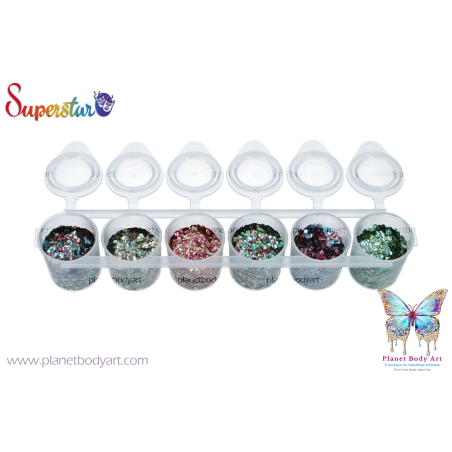 Set de paillettes Chunky - Crazy Biodégradables - Superstar -