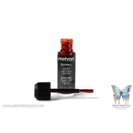 Peinture pour dents rouge sang 4ml Tooth FX - Mehron -