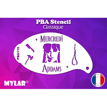 Mercredi Addams 115 PBA Stencils