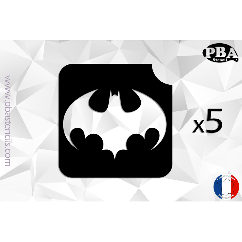 Pochoir adhésif Batman X5