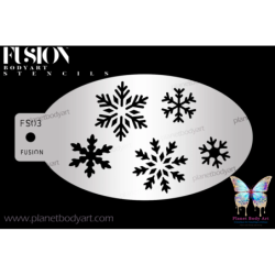 Flaucons de neige - Pochoir - Fusion Body Art