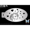 Tete de licorne in love - Pochoir - Fusion Body Art