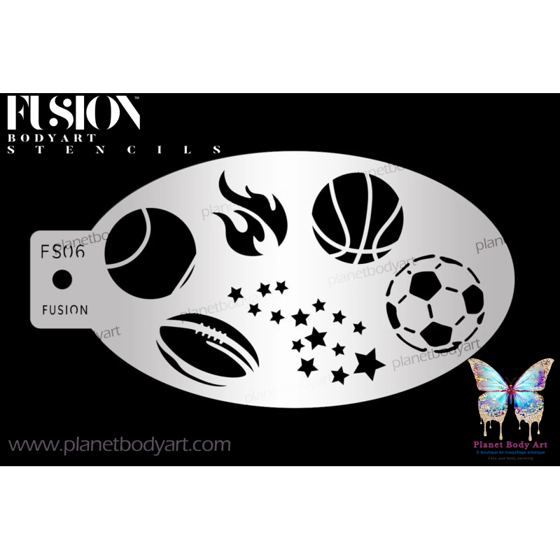 Ballon de sport - Pochoir - Fusion Body Art