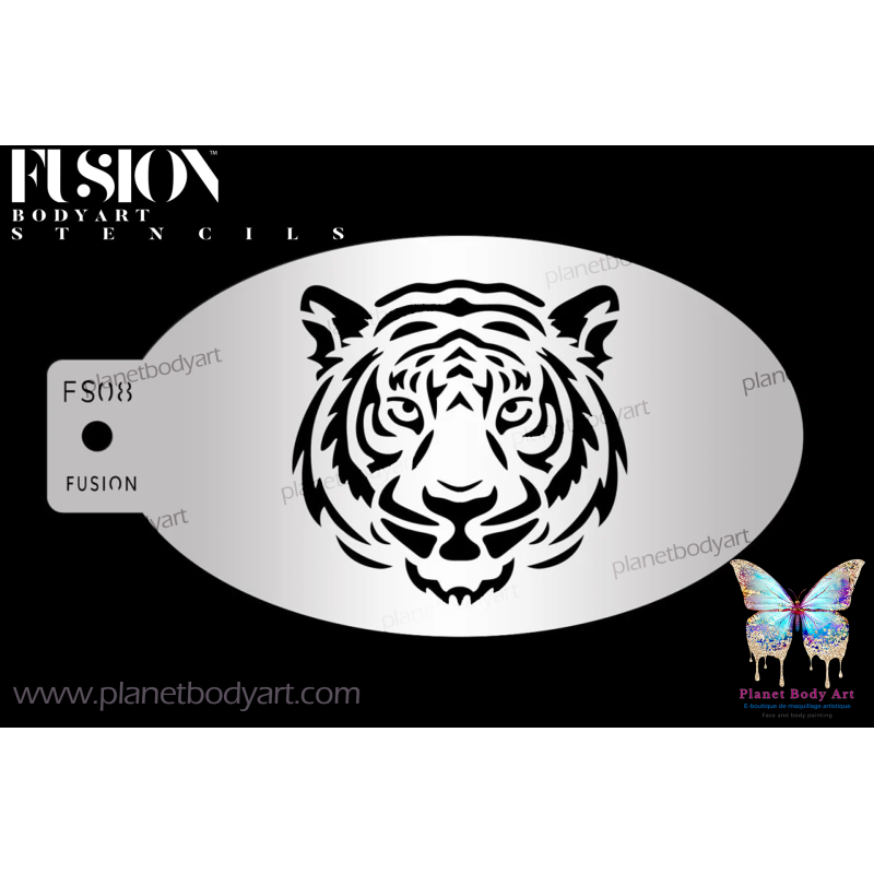 Tigre majestueux - Pochoir - Fusion Body Art