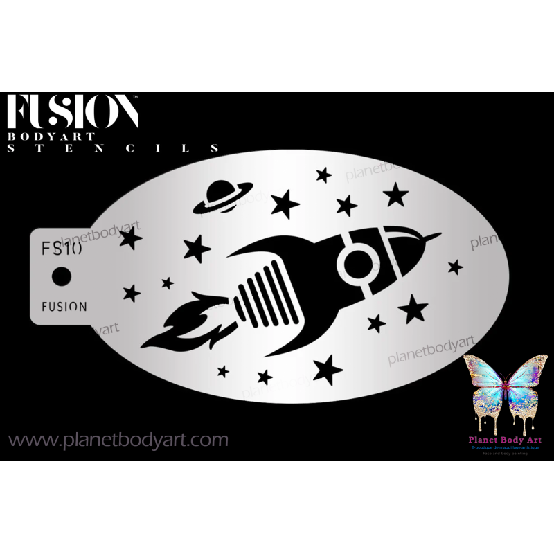 Vaisseau spacial - Pochoir - Fusion Body Art