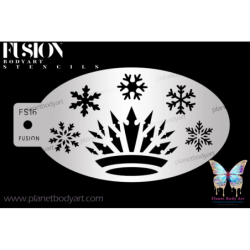 Couronne reine des neiges - Pochoir - Fusion Body Art