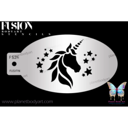 corne de licorne - Pochoir - Fusion Body Art