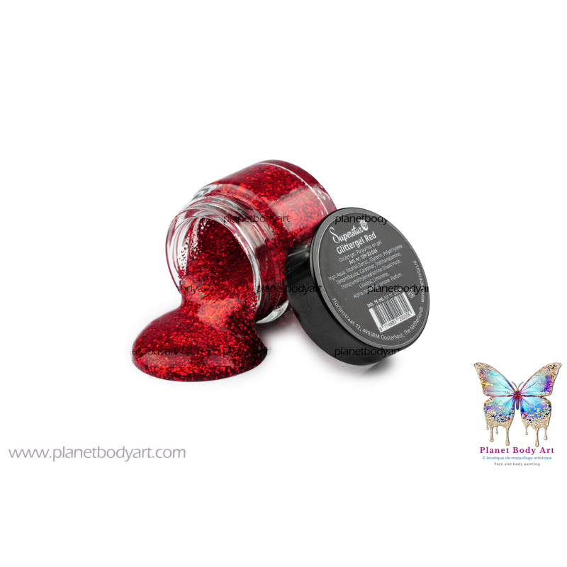 139-20.035 Glittergel Red 15 ml