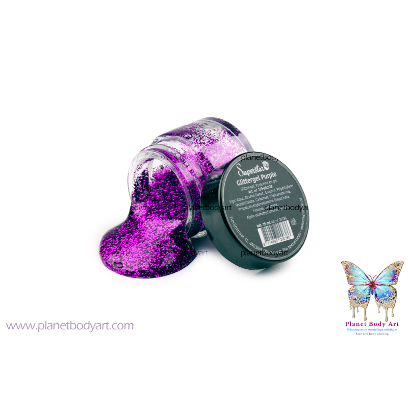 139-20.038 Glittergel Purple 15 ml