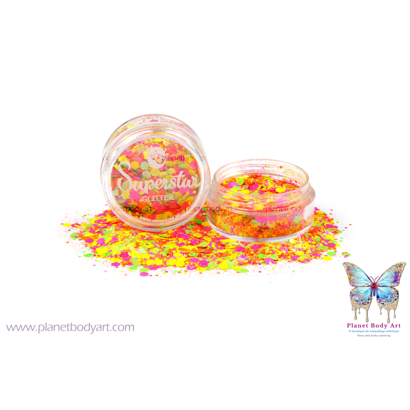 FLUO Chunky Mix paillettes 8ml