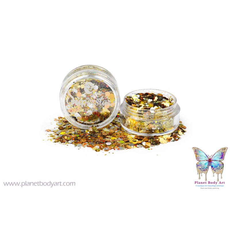 Champagne - Chunky paillettes 8ml - Superstar