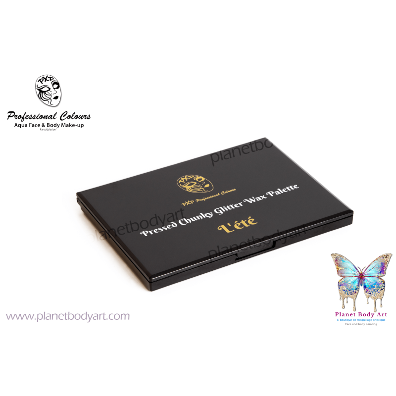 L'été Palette 12 Couleurs Crème Pailletée fermé