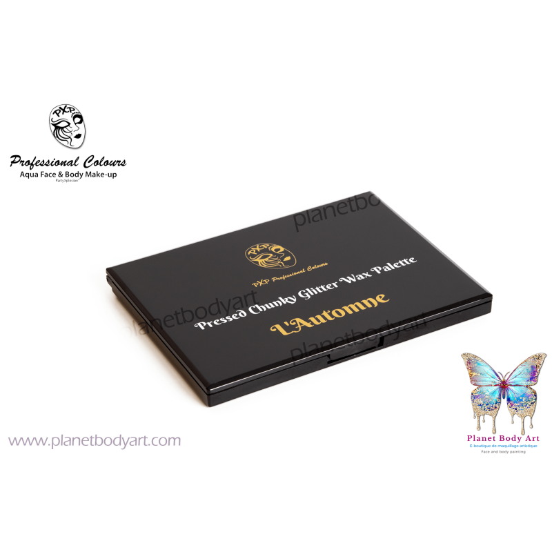 L'automne Palette 12 Couleurs Crème Pailletée fermé