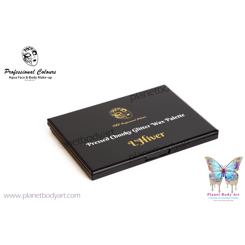 L'hiver Palette 12 Couleurs Crème Pailletée fermé