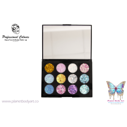 L'hiver Palette 12 Couleurs Crème Pailletée