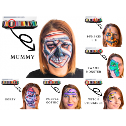 Palette Fusion Body Art Night Critters – 6 Split Cakes Professionnels Maquillage Artistique