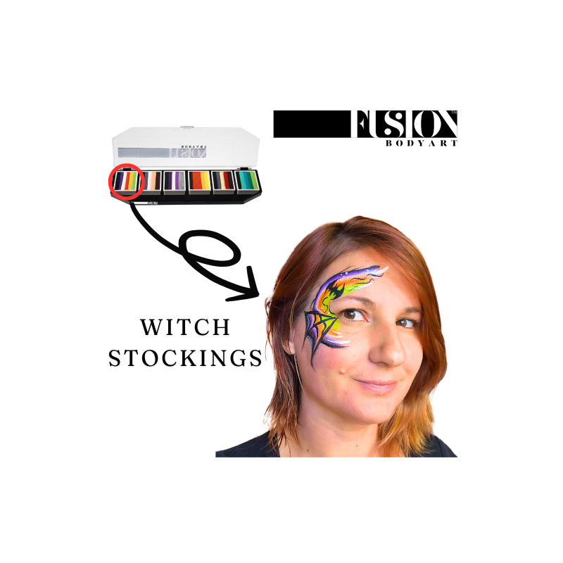 Palette Fusion Body Art Night Critters – 6 Split Cakes Professionnels Maquillage Artistique