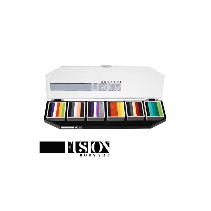 Palette Fusion Body Art Night Critters – 6 Split Cakes Professionnels Maquillage Artistique