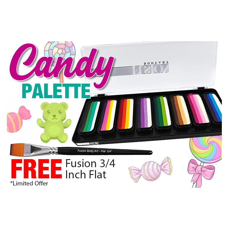 Palette Candy Fusion Body Art – Split Cake One Stroke Thin Strokes
