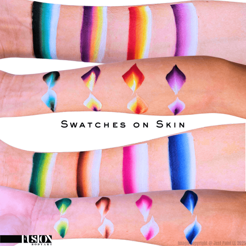 Palette Candy Fusion Body Art – Split Cake One Stroke Thin Strokes