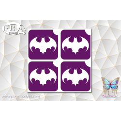 Batman 45x45 planche de 4 exemplaires | Pochoir Adhésif | PBA Stencil