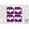 Batman 45x45 planche de 4 exemplaires | Pochoir Adhésif | PBA Stencil