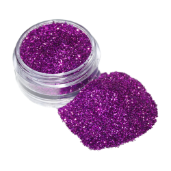 Purple cosmetic glitter