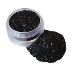 Black cosmetic glitter