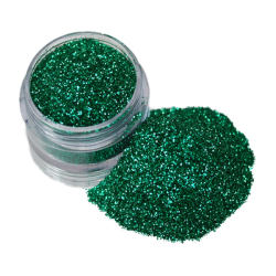 green cosmetic glitter
