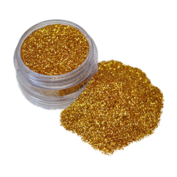 Gold cosmetic glitter