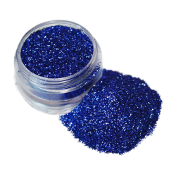 Blue cosmetic glitter