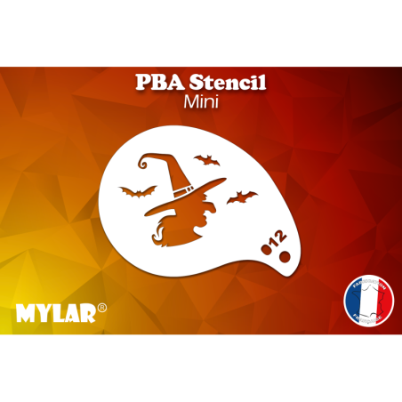 Sorcière profile Mini 12 Pochoirs PBA Stencils