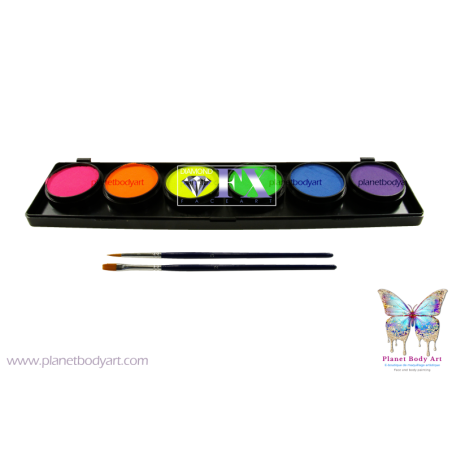 Palette "Neon" - 6 couleurs - 60 gr -Diamond FX -