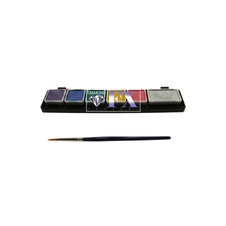 Mini palette - Metallic - 6 couleurs - 21 gr -Diamond FX -
