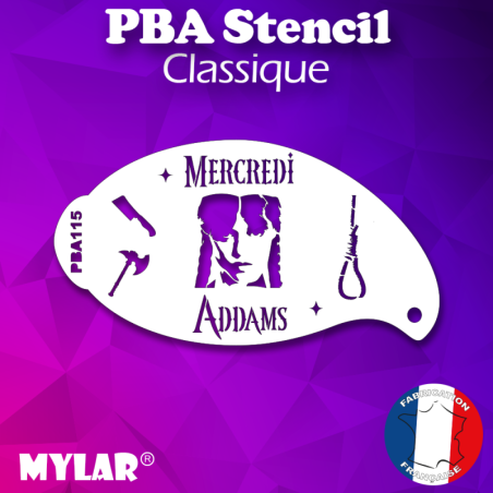 Mercredi Addams 115 PBA Stencils