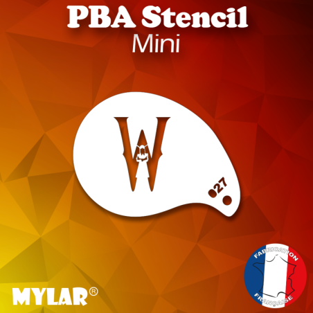 Logo Mercredi Addams Mini 27 Pochoirs PBA Stencils