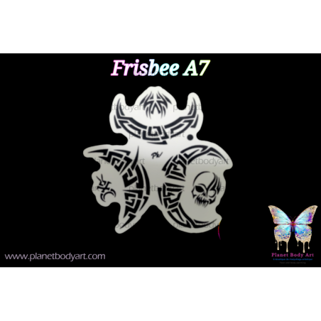 Tribal (grands motifs) - A7 - Pochoir Frisbee