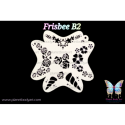 Licornes et fleurs - B2 - Pochoir Frisbee