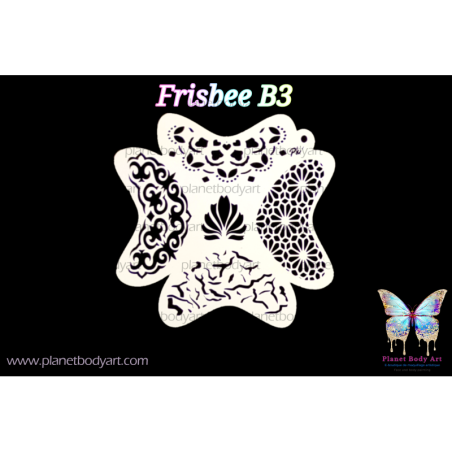 Couronnes et textures - B3 - Pochoir Frisbee