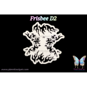Flammes tribales (grands motifs) - D2 - Pochoir Frisbee