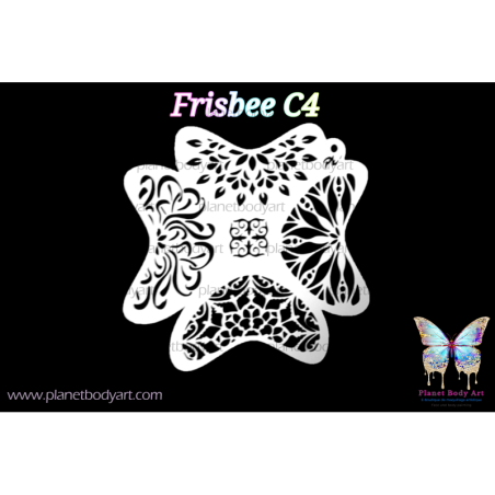 Couronnes delicates - C4 - Pochoir Frisbee
