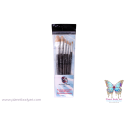 Set of 6 filbert brushes PartyXplosion