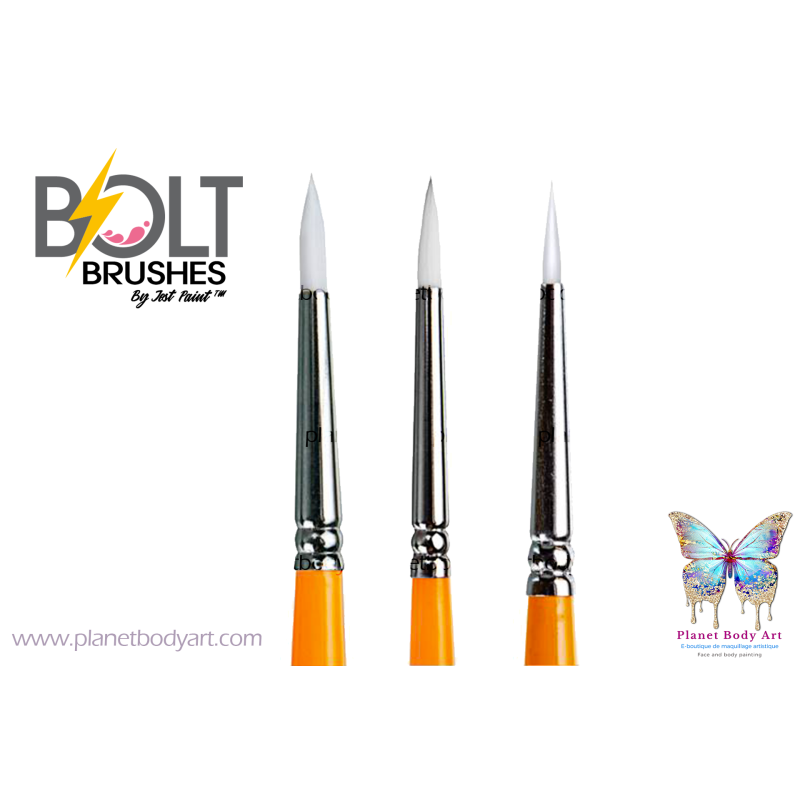 Pinceaux crisp BOLT brush collection 3 tailles