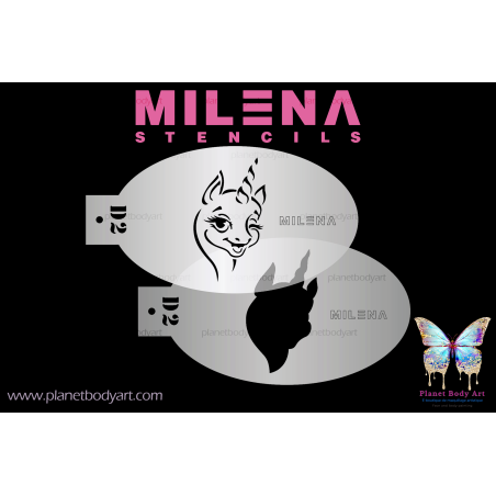 Set de 2 plantillas - D7 - Jirafa - Milena Potekhina