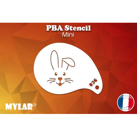 Lapin portrait Mini - M36 - PBA Stencils