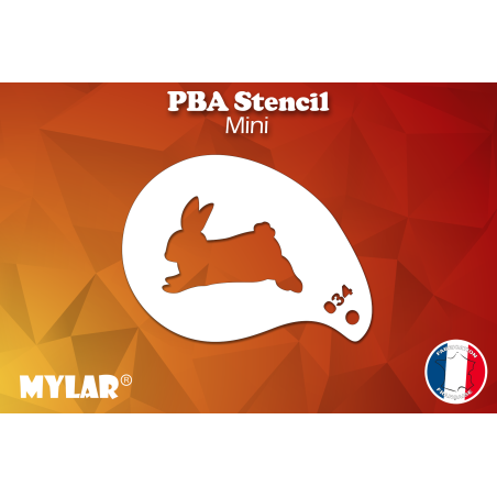 Lapin cours Mini - M34 - PBA Stencils