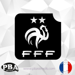 Logo FFF 55x55 mm POCHOIRS...