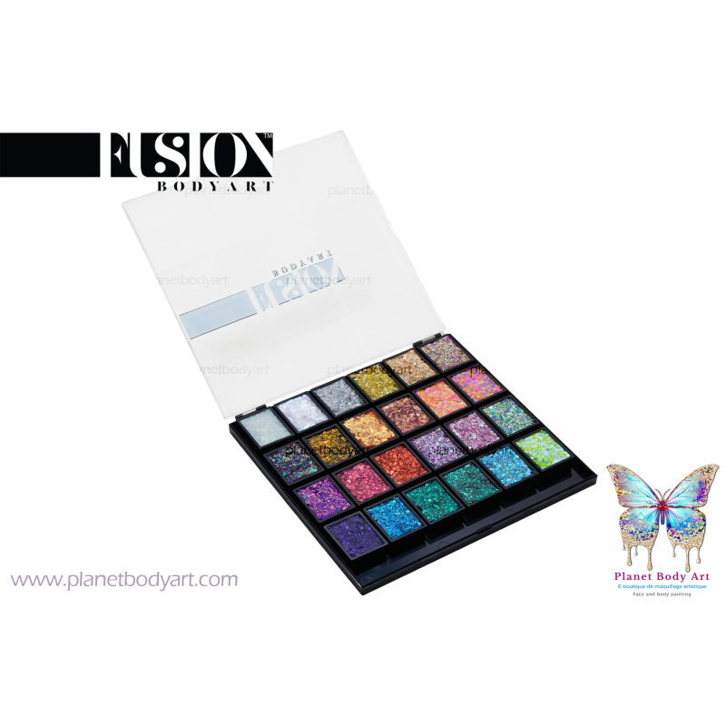 copy of Let's party Palette - Vivid Glitter - Creme de Paillettes - Fusion Body Art -